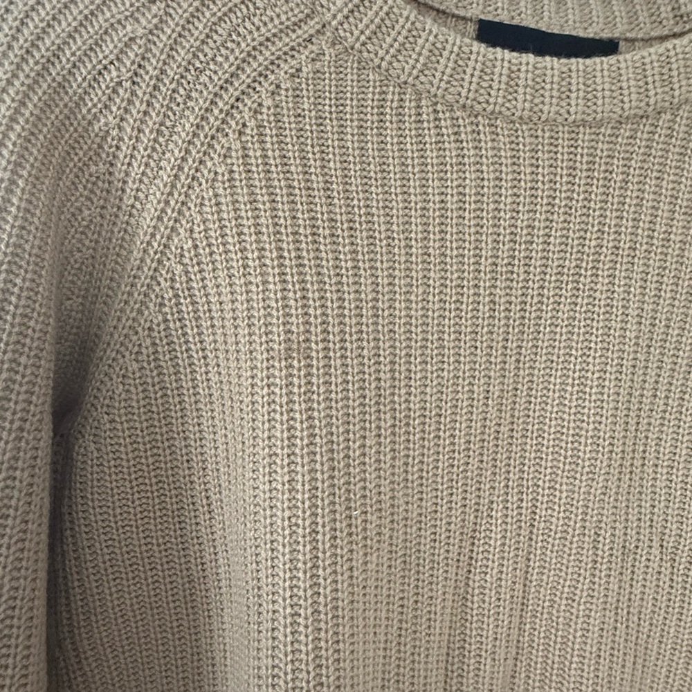 Jenni Kayne Cashmere Fisherman Camel size M - Picture 4 of 5